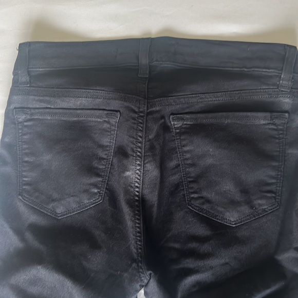 J Brand Womens Black Coated Skinny Jeans Mid Rise Sleek Stretch Denim Size 27 - Picture 5 of 12